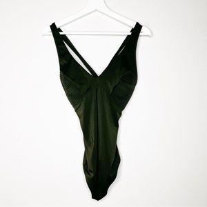 La Perla Olive Green One Piece Swim Suit Bathing Suit
